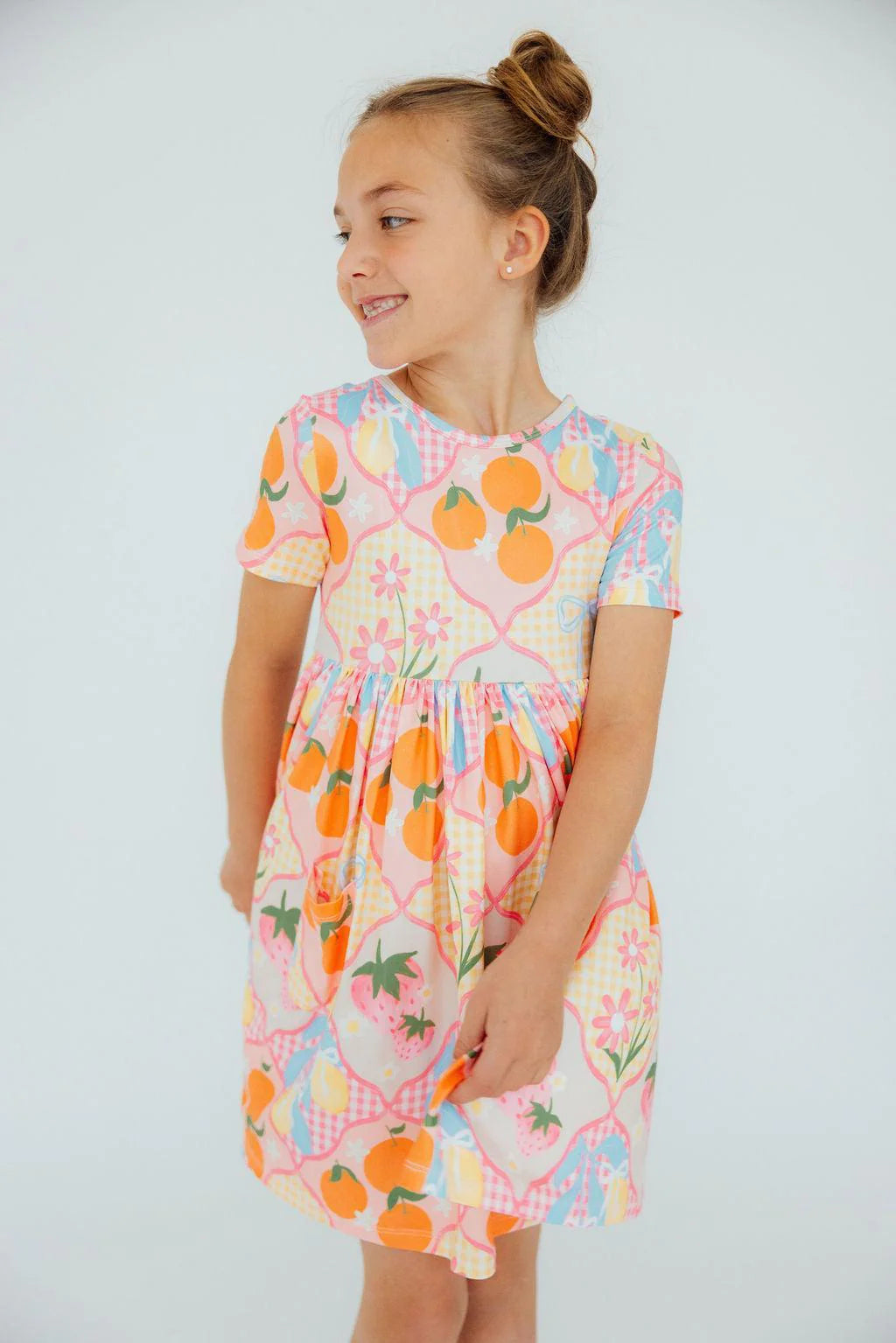 SUMMER PICNIC S/S POCKET TWIRL DRESS