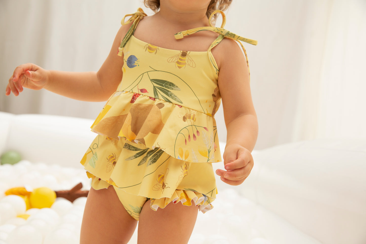 Vestido de Baño Osos Amarillos