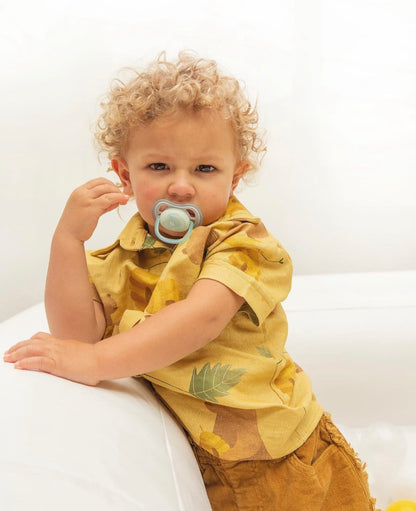 Camisa Lino Osos Amarillos