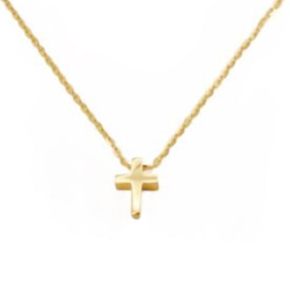 Collar de Oro con Cruz 3D Miniatura
