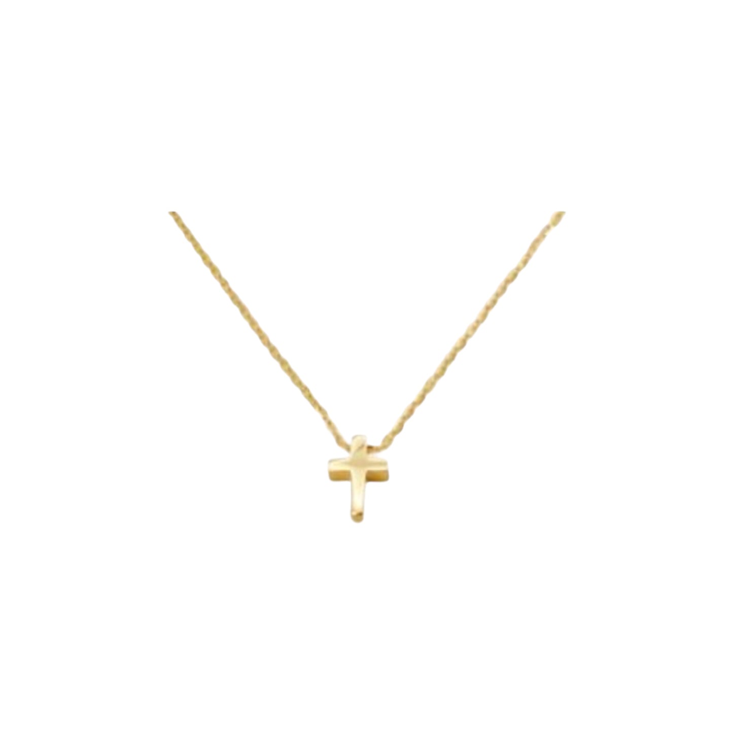 Collar de Oro con Cruz 3D Miniatura