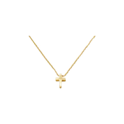 Collar de Oro con Cruz 3D Miniatura