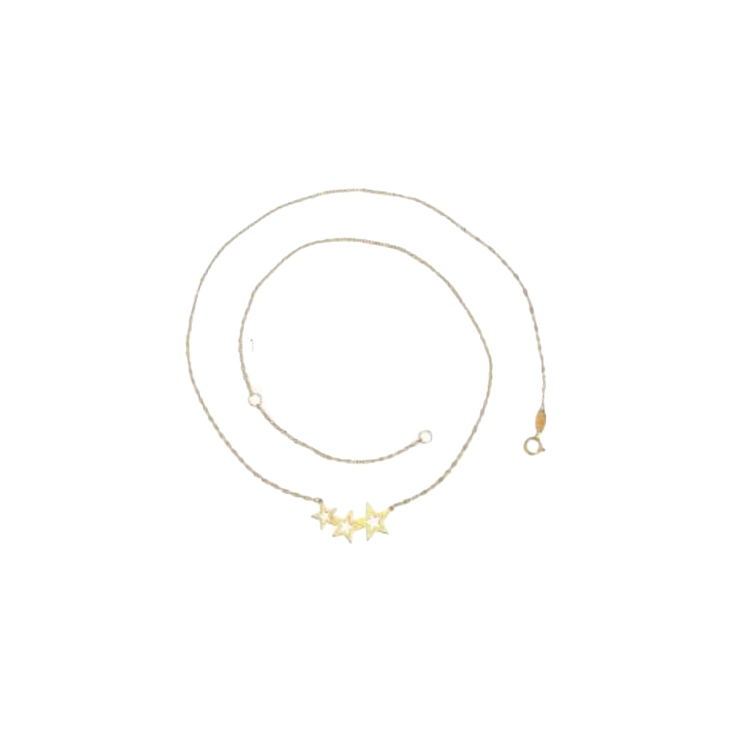 Collar de Oro con Diseño de Estrellas