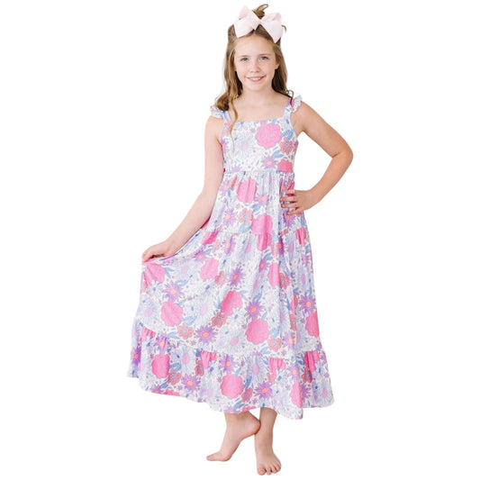 SWEET SPRINGTIME RUFFLE MAXI DRESS