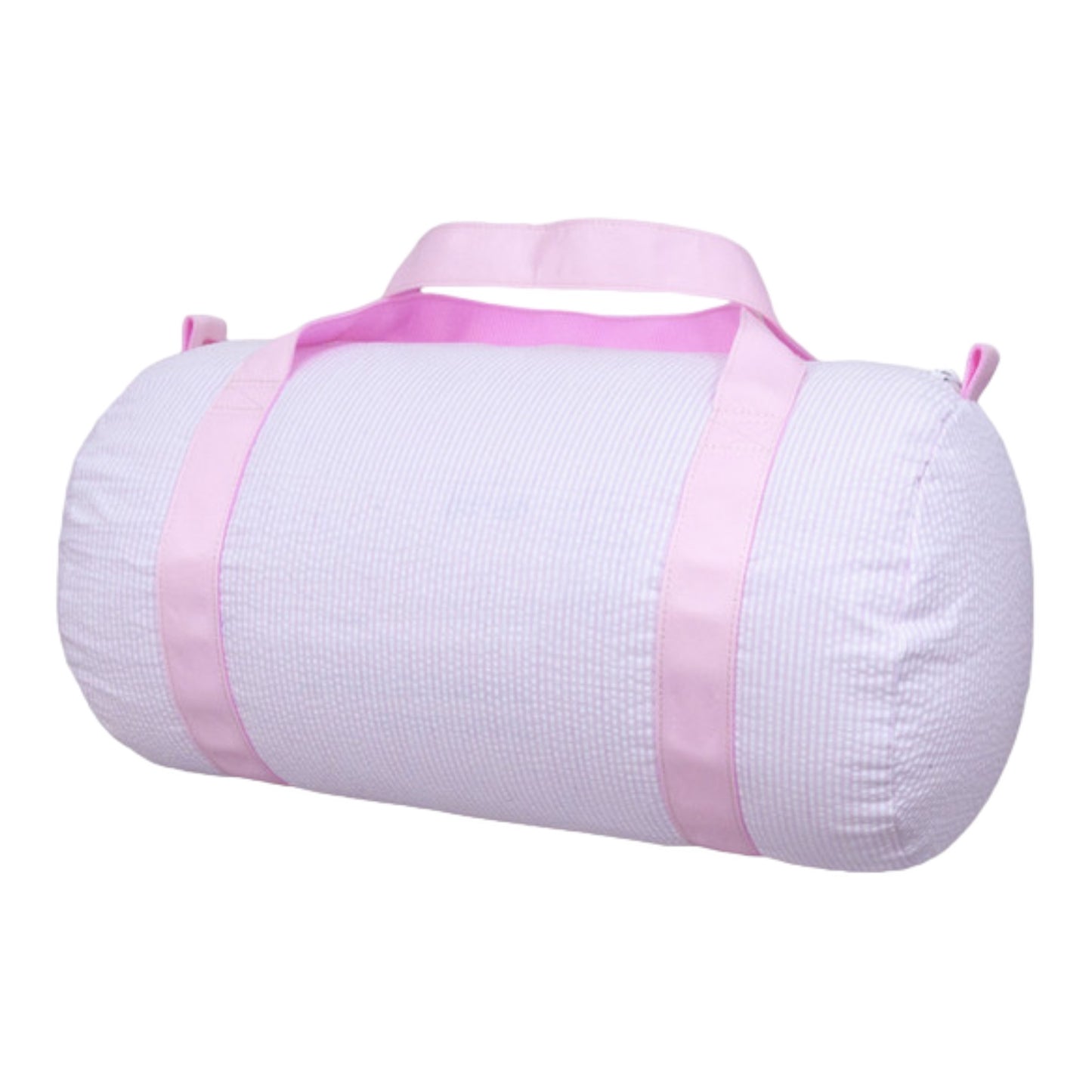 Pink Seersucker Duffel