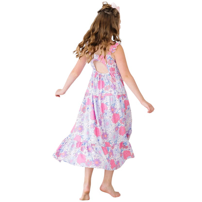 SWEET SPRINGTIME RUFFLE MAXI DRESS