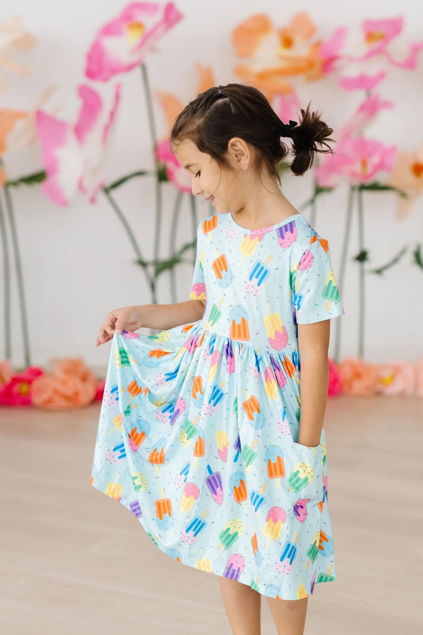 SWEET TREAT S/S POCKET TWIRL DRESS