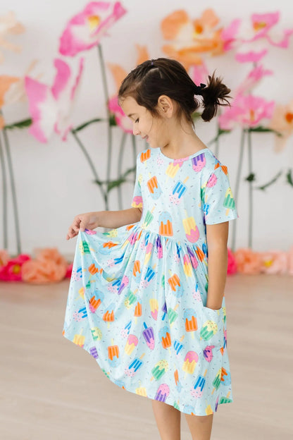 SWEET TREAT S/S POCKET TWIRL DRESS
