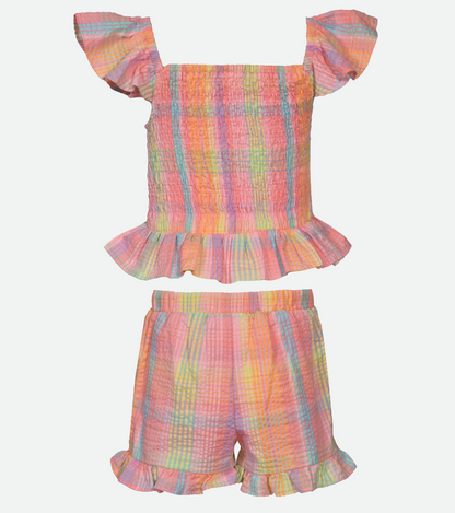 Tess Smocked Skort Set