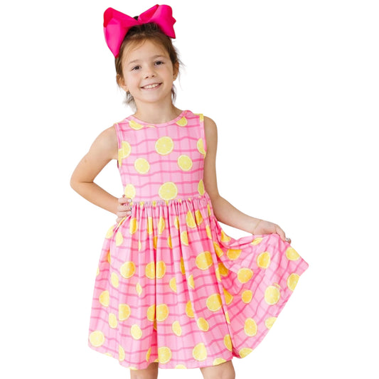 Pink Lemonade Tank Twirl Dress