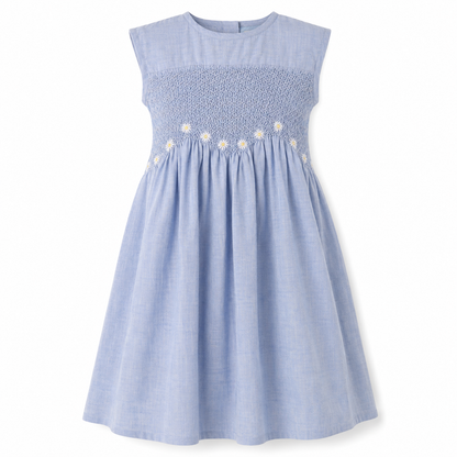 Vestido Lino Azul