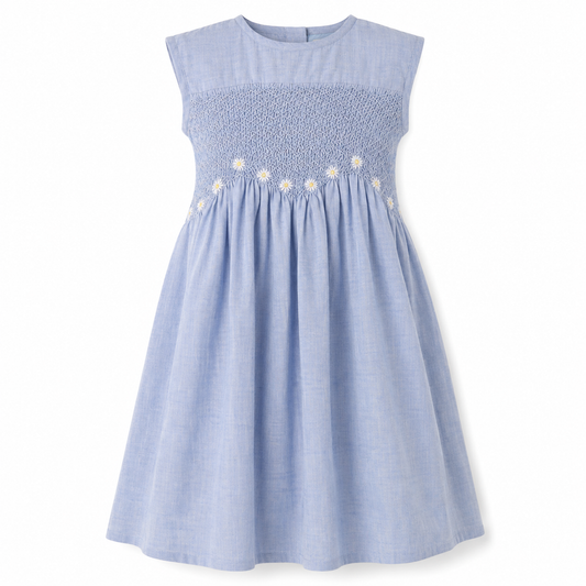 Vestido Lino Azul