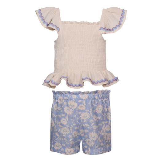 Dani Smocked Top & Short Set