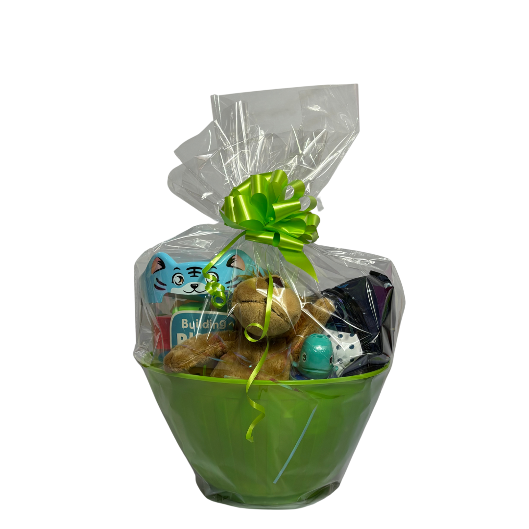 Boy Basket Building Blocks