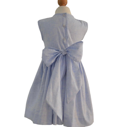 Vestido Lino Azul
